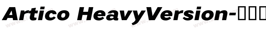 Artico HeavyVersion字体转换